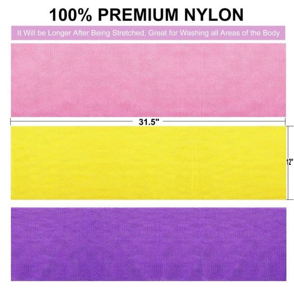 Kroppsskrubb - SONGHUI - Afrikansk skrubbduk 80x30cm - 100% nylon - Elastisk - Snabbtorkande