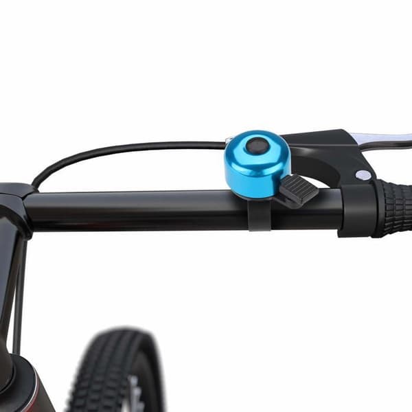 Cykelklokke med klar lyd; egnet til voksne og børn (drenge og piger) — Blå.