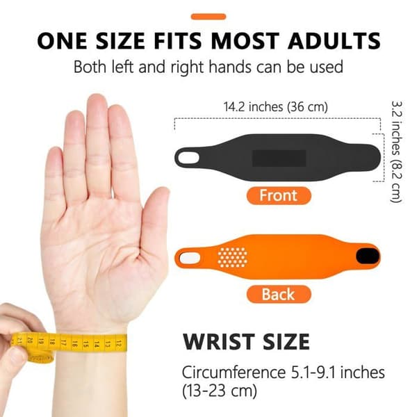 Håndledsrem - SONGHUI - Sæt af 2 - Ultra-tynde elastiske - Massagepigge - Justerbare Velcro-stropper