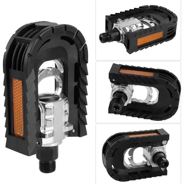 Sammenklappelig pedal - Foldbar aluminium - Reflekser - Aluminium & stål - Skridsikker plade