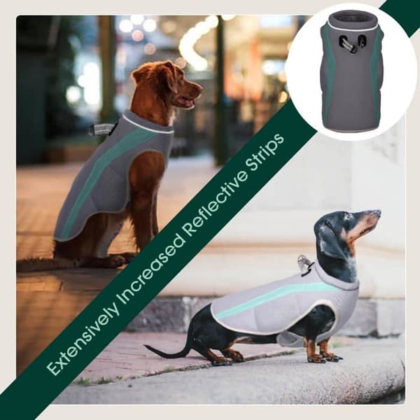 Kølig hundevest - SONGHUI - Justerbar model - Reflekterende - UV-beskyttende - Åndbart mesh