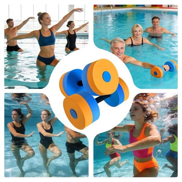 Vandhåndvægte (sæt af 2) - SONGHUI - Høj densitet EVA - Flydende & hurtig tørring - Til aquagym