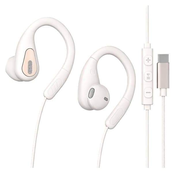 Spelheadset med sladd - SONGHUI - Typ-C - Inbyggd mikrofon - AI-brusreducering - Lätt öronkontur