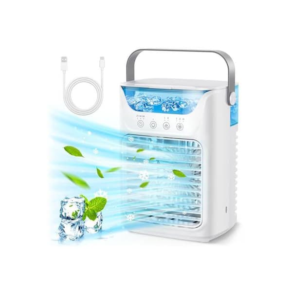 Personlig ventilator - SONGHUI - Bærbar 4-i-1 - 700 ml - 3 hastigheder - Timer 2/4/6 t
