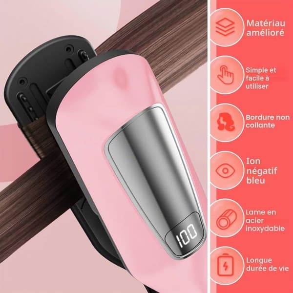Hårklipper - SONGHUI - Bærbar - Trådløs - Driftstid 2 timer - LED-indikator