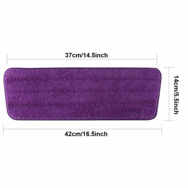 Set med 4 mikrofiberreservtampar för ångmopp 42 x 14 cm