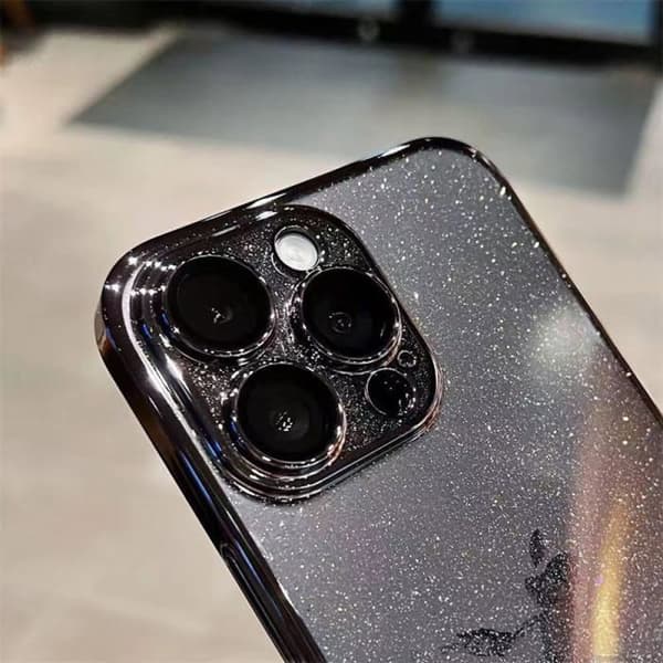 Glitrende elektroplateret telefoncover til iPhone 14, gennemsigtigt beskyttelsescover