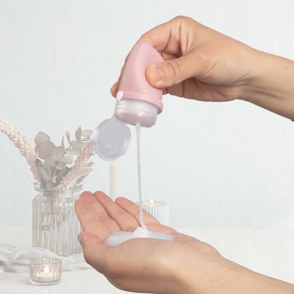 Reseflaskor på 30 ml - Vattentäta silikon, TSA-godkända, bärbara resebehållare (4-pack)