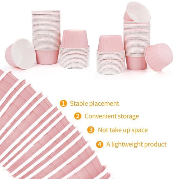 Muffinsformar - FÖRSTORAS - 50 mini-pack - Livsmedelslaminerat papper - Non-stick - Ø över 6,8 cm