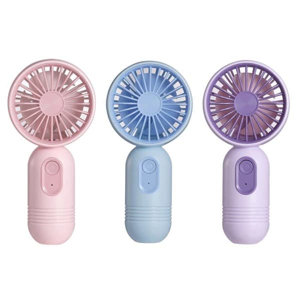 Mini-bærbar ventilator - SONGHUI - Sæt af 3 - Genopladelig USB - 3 hastigheder - Kompakt skridsikker format