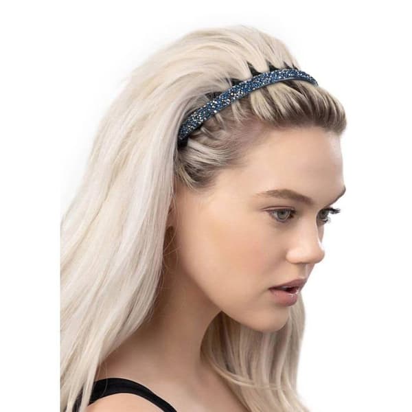 Sæt med 4 strass pandebånd - SONGHUI - Elegant model - Antiskrid tænder - Forskellige farver - Bløde og komfortable pengar