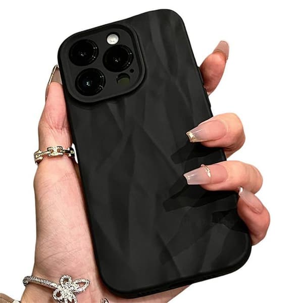 Sort silikonecover til iPhone 15 Pro Max