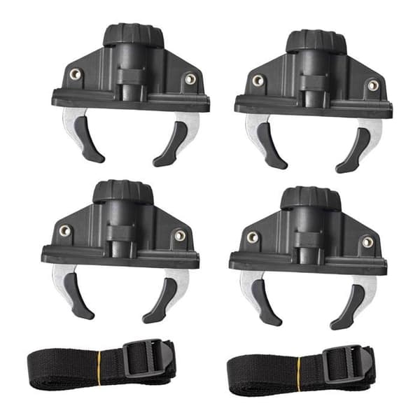 Fixeringar takbox - SONGHUI - Snabbklämmor (4-pack) - Metall/PP - T-spår - Utan verktyg