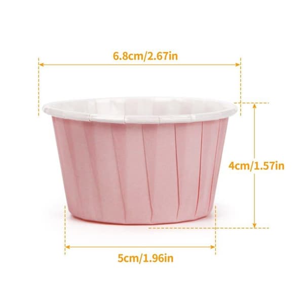 Muffinsformar - FÖRSTORAS - 50 mini-pack - Livsmedelslaminerat papper - Non-stick - Ø över 6,8 cm