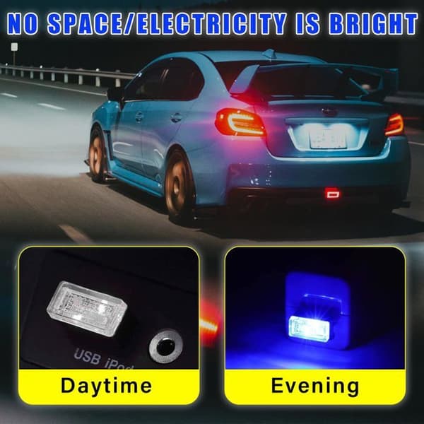 LED USB stemningsbelysningskit - SONGHUI - 4 dele - Monokrom - USB-forbindelse - Energiøkonomisk