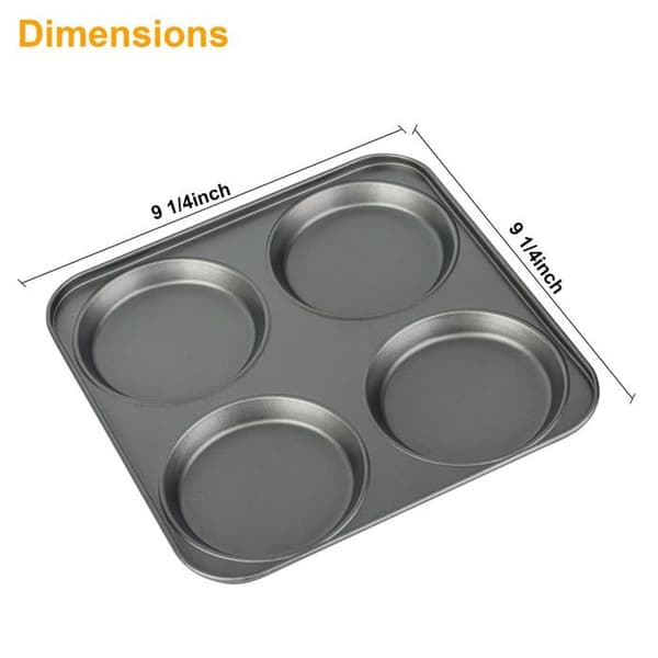 Non-stick bakformar - SONGHUI - Set med 3 delar - Kolstål - Non-stick beläggning - Ugn 232°C