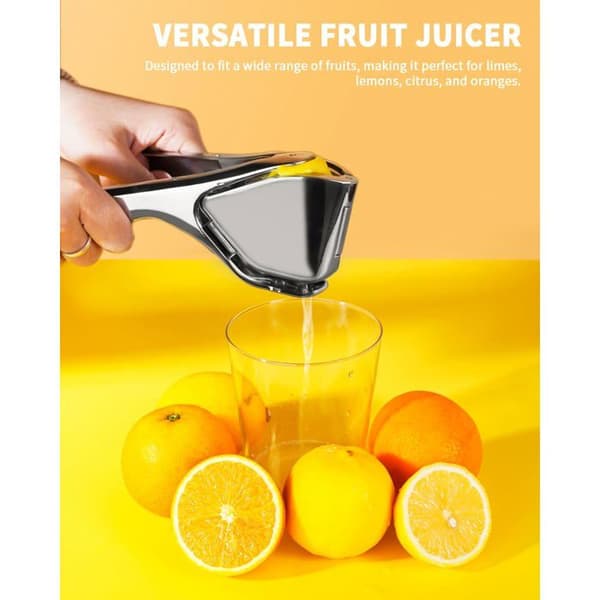 Håndpresset citrusfrugt - SONGHUI - Robust model - Rustfrit stål - Sammenfoldelig - Længde 18,5 cm