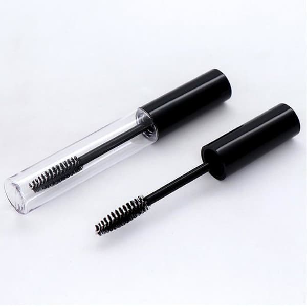 Sæt med 4 tomme mascara-rør (med børster), genopladelige mascara-flasker af høj kvalitet på 10 ml (sort)