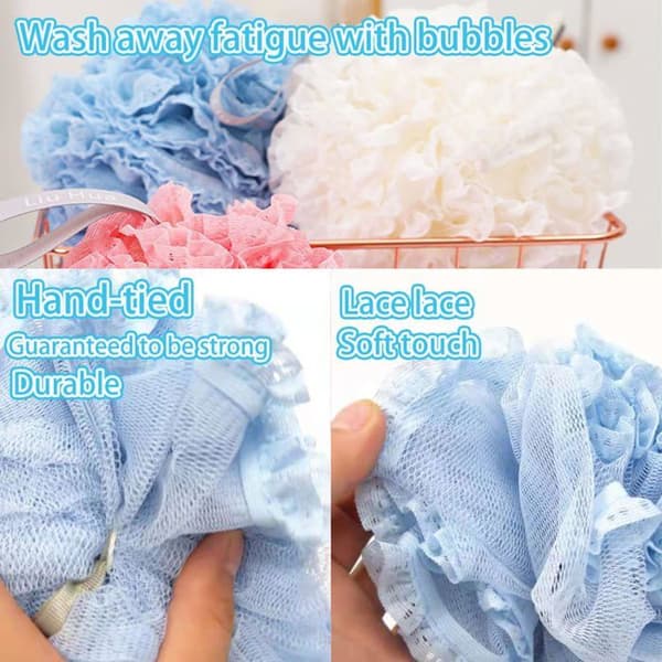 Luffa badevampyr (sæt af 2) – Exfolierende svamp og bruseblomst – Badeaccessory