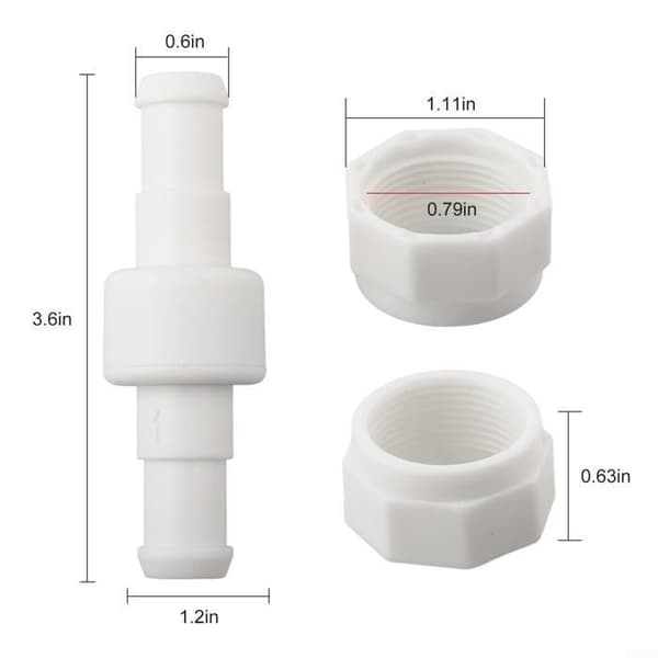 4 set roterande rör för pool, reservdelar för poolstädrobotar.
