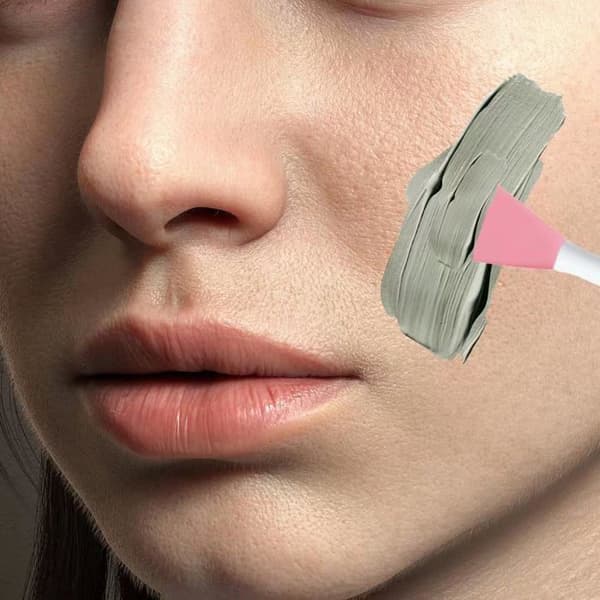 Ansigtsbørster 2 i 1 (silikone ansigtsmaske, rensebørste, dobbeltspids børste, DIY makeup værktøjer)