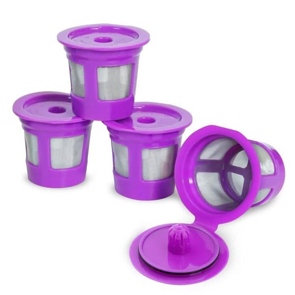 Genanvendelig kaffefilter – Med indbygget mesh-filter, til Keurig kaffemaskiner (sæt af 4)
