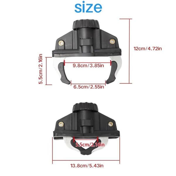Fixeringar takbox - SONGHUI - Snabbklämmor (4-pack) - Metall/PP - T-spår - Utan verktyg