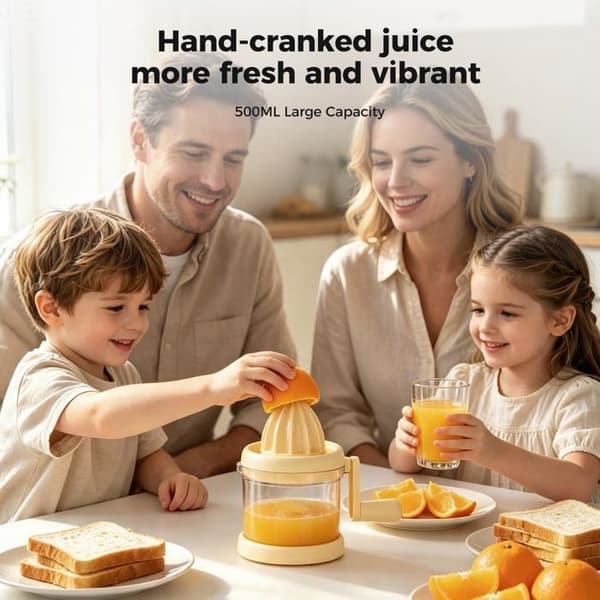 Veckpress — Multifunktionell manuell citruspress för apelsiner, gula citroner och lime.