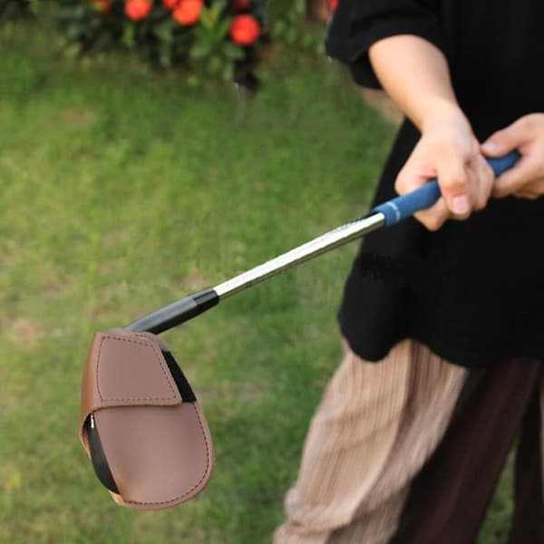 PU læder golfklubbeskeder 4 dele til de fleste jern
