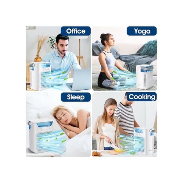 Personlig ventilator - SONGHUI - Bærbar 4-i-1 - 700 ml - 3 hastigheder - Timer 2/4/6 t