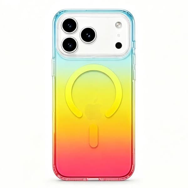Magnetisk beskyttelsesskal til iPhone 17 Pro - Bicolor gradient - Gul-rød gradient