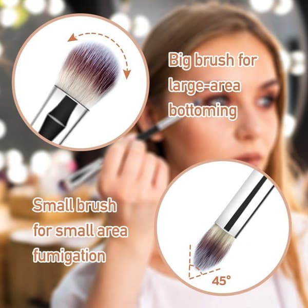 Ögonskuggsborste - Professionell - Precisionsblender - Mjuka strån - Mångsidig (concealer, ögonbryn, eyeliner)