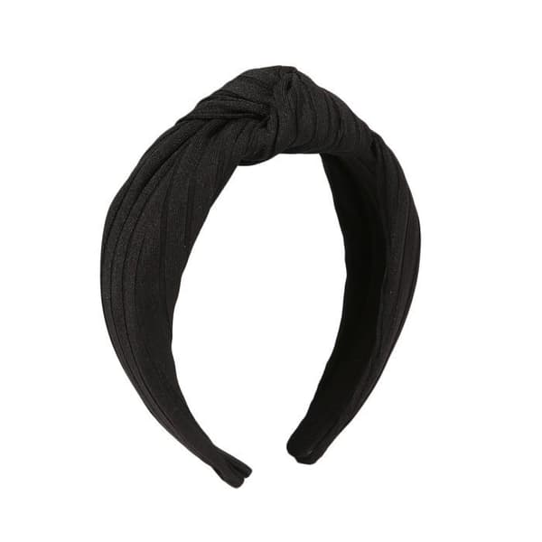 Bandeau - SONGHUI - Boheme knyttet - Sort - Antiskrid elastik - Åndbart blødt Svart