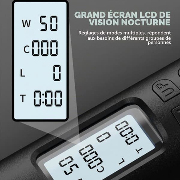 Intelligent hopprep - SONGHUI - LCD-modell - Räknarskärm - Trådad/trådlös - 360° kullager Ros