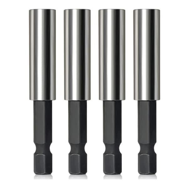 5 stycken utdragbara magnetiska bitsfästen, bitsfäste med sexkantig skaft, bitsfäste.