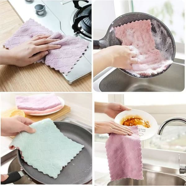 Köksdukar - S'AGRANDIR - 20-pack - korallfleece - ultra-mjuk - superabsorberande Korall