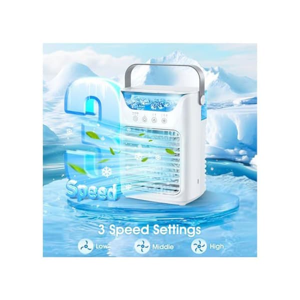Personlig ventilator - SONGHUI - Bærbar 4-i-1 - 700 ml - 3 hastigheder - Timer 2/4/6 t