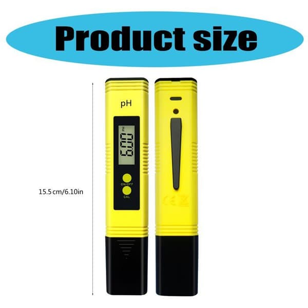 Bærbar digital pH-tester - FORSTØR - pH-pen 0,01 - LCD - Område 0–14