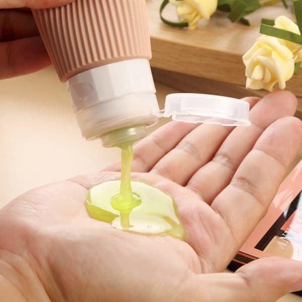 Reseflaskor i återanvändbart kit — TSA-godkända bärbara reseflaskor (4-pack)