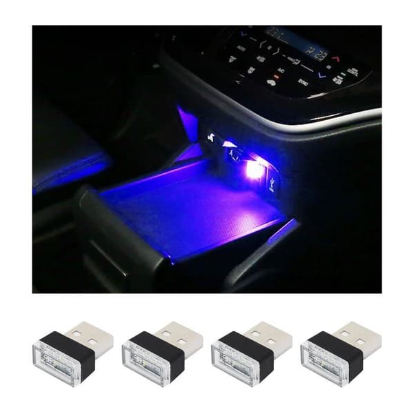 LED USB stemningsbelysningskit - SONGHUI - 4 dele - Monokrom - USB-forbindelse - Energiøkonomisk