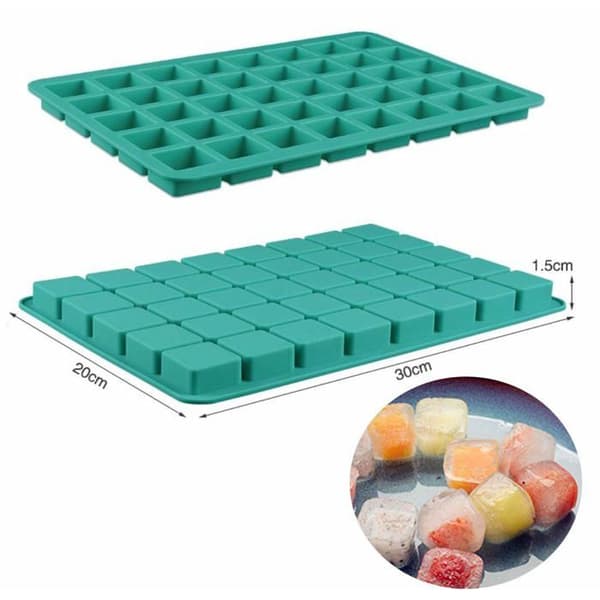 Siliconform - SONGHUI - Fyrkantig - Set om 2 - 40 hål 3x3x1,5 cm - 15 ml - -40°C till 260°C