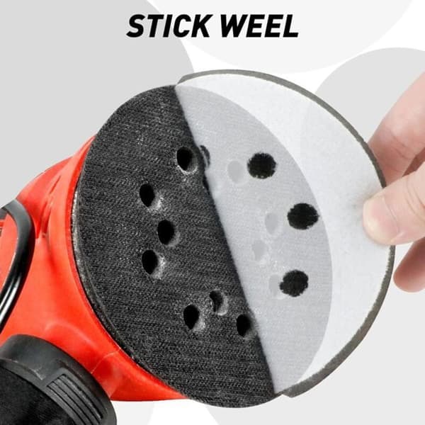 Bløde skurepuder i skum 125 mm, 4 stk. til slibeskive