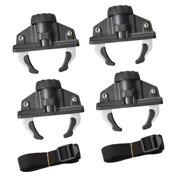 Fixeringar takbox - SONGHUI - Snabbklämmor (4-pack) - Metall/PP - T-spår - Utan verktyg