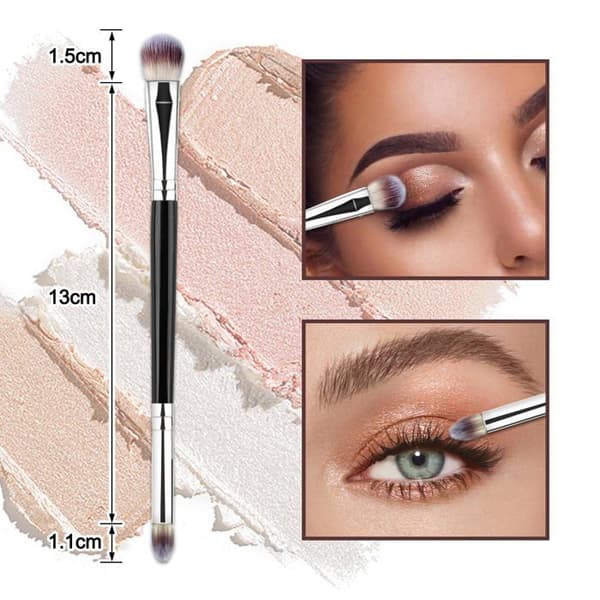 Ögonskuggsborste - Professionell - Precisionsblender - Mjuka strån - Mångsidig (concealer, ögonbryn, eyeliner)