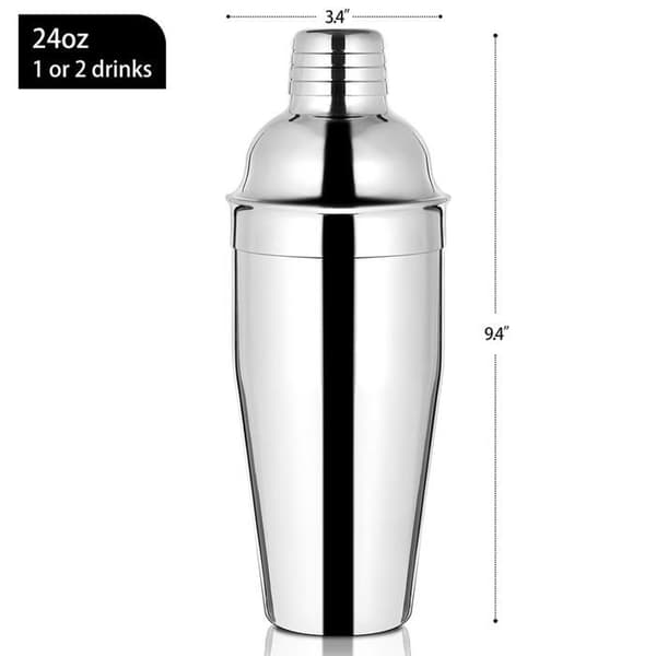 Cocktail-sakko (24 oz) — Martini-sakko integroitu suodatin; ruostumaton teräs
