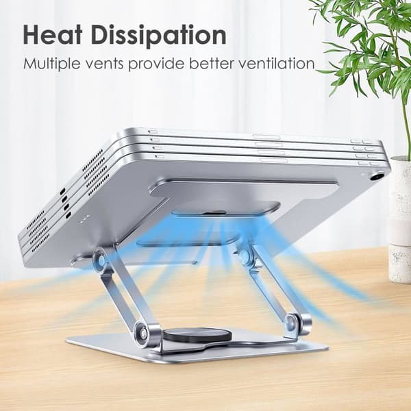 Stöd för iPad - SONGHUI - Fällbart roterande 360° - Massivt aluminium - Flera vinklar