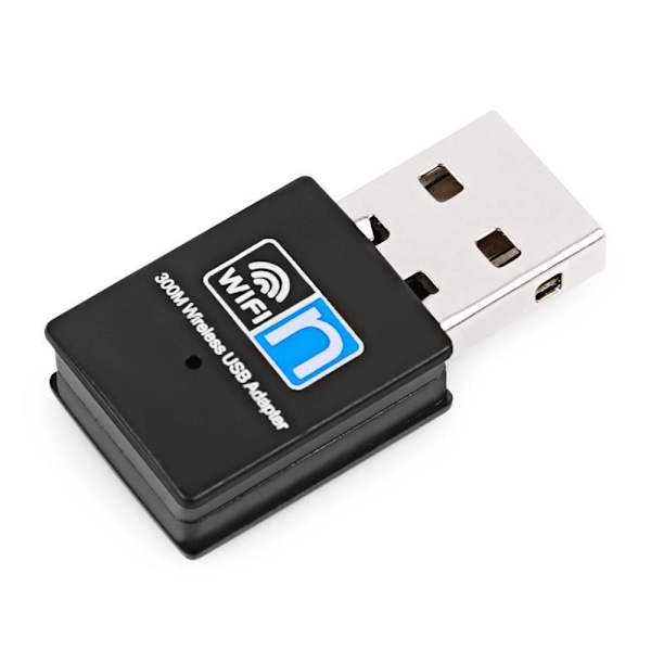 USB WIFI-adapteri dongle 300 Mbps musta 1 kpl