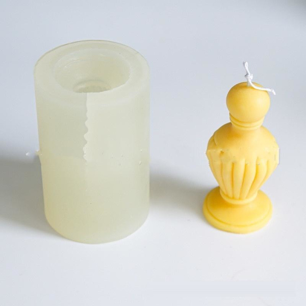 lysforme lys stearinlys gør-det-selv-forme i silikoneform vase br-404