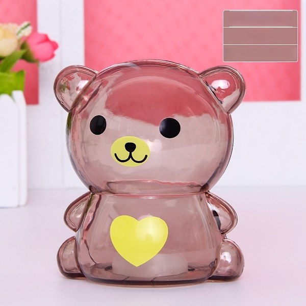 piggybank spargrisar piggy bank björnform 10cm brun