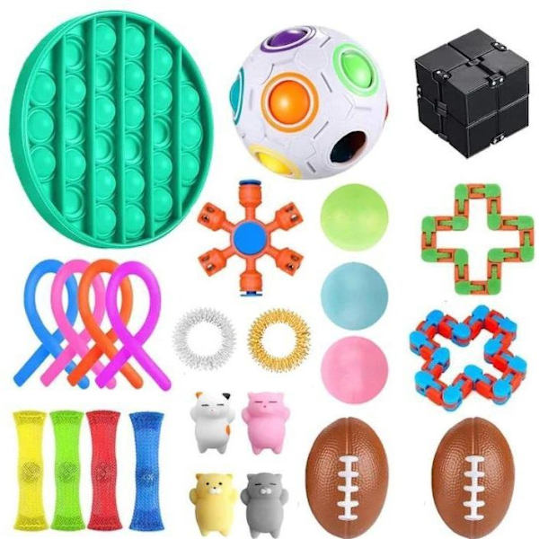 fidget toys pop it stressbollar fidget toys pack/set 25 st